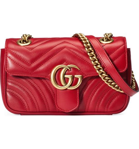 mini marmont gucci red|Gucci Marmont mini street style.